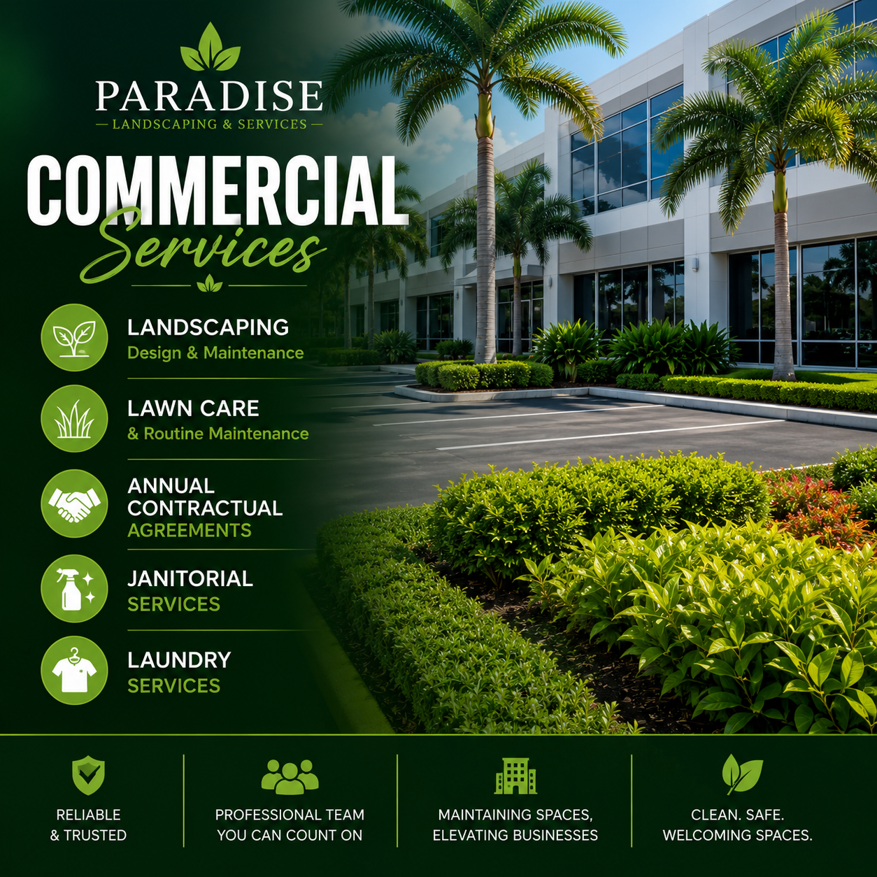 PARADISE LANDSCAPING & COMMERCIAL SERVICES
