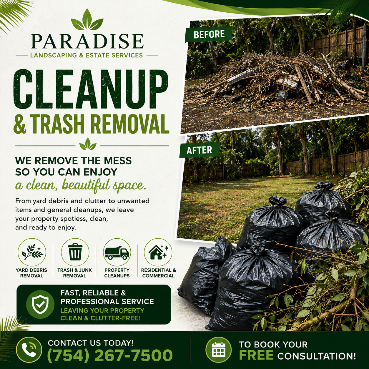 CLEAN-UP AND TRASH REMOVAL (Consultation)